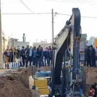 ریزش چاه جان مقنی جوان را گرفت