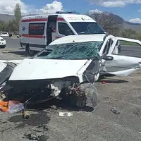 واژگونی مرگبار سمند با ۲ کشته و ۳ مصدوم