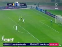 صحنه ای که بازیکنان سپاهان معتقد به خطای پنالتی بودند