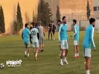 نمایی از آخرین تمرین استقلال پیش از دیدار با الوصل