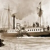 تقویم تاریخ/به آب انداختن اولین کشتی بخار توسط "رابرت فولْتون" امریکایی در پاریس (1803م)