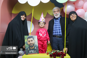 عکس/ جشن تولدی کوچک برای دختر قهرمان بزرگ