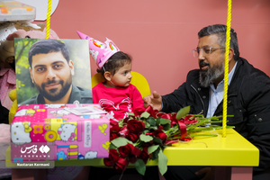 عکس/ جشن تولدی کوچک برای دختر قهرمان بزرگ