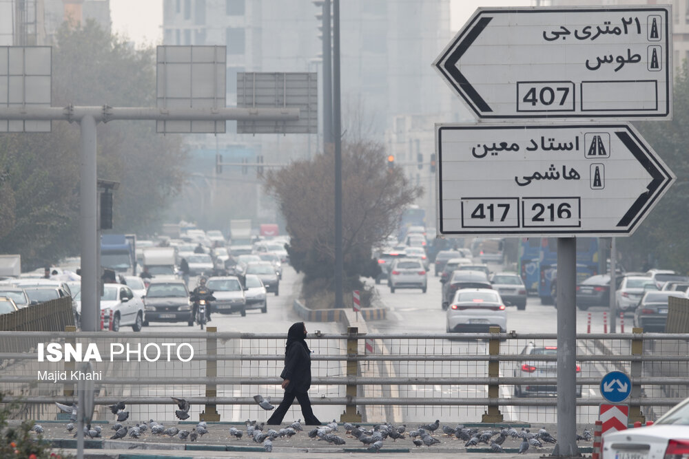 آلودگی هوای تهران همچنان ادامه دارد