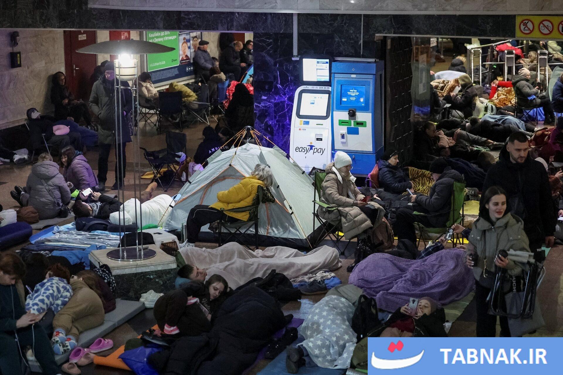 مترو، پناهگاه امن کی‌یف در برابر حملات موشکی