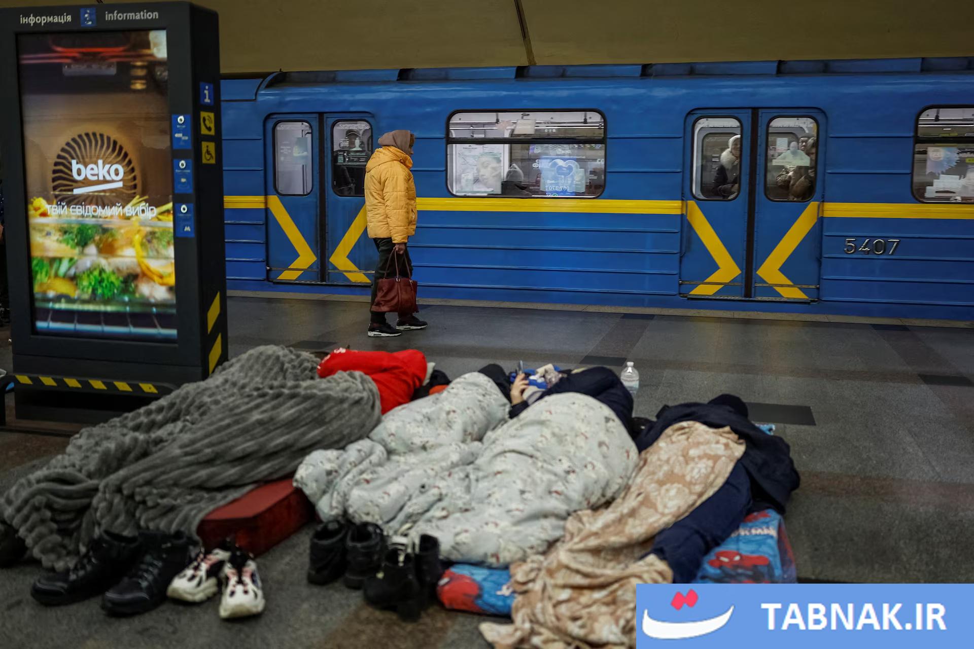 مترو، پناهگاه امن کی‌یف در برابر حملات موشکی