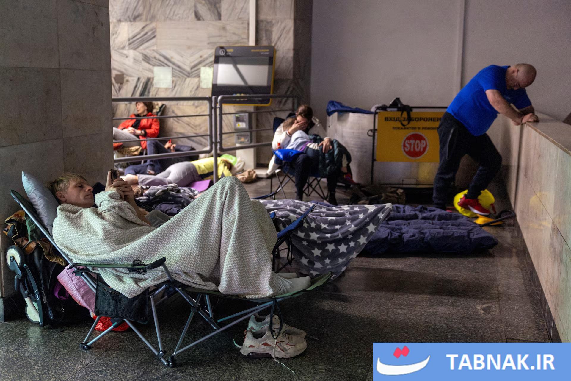 مترو، پناهگاه امن کی‌یف در برابر حملات موشکی