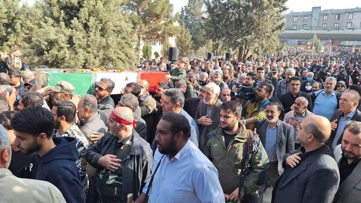 مراسم تشییع شهید گمنام در قزوین برگزار شد