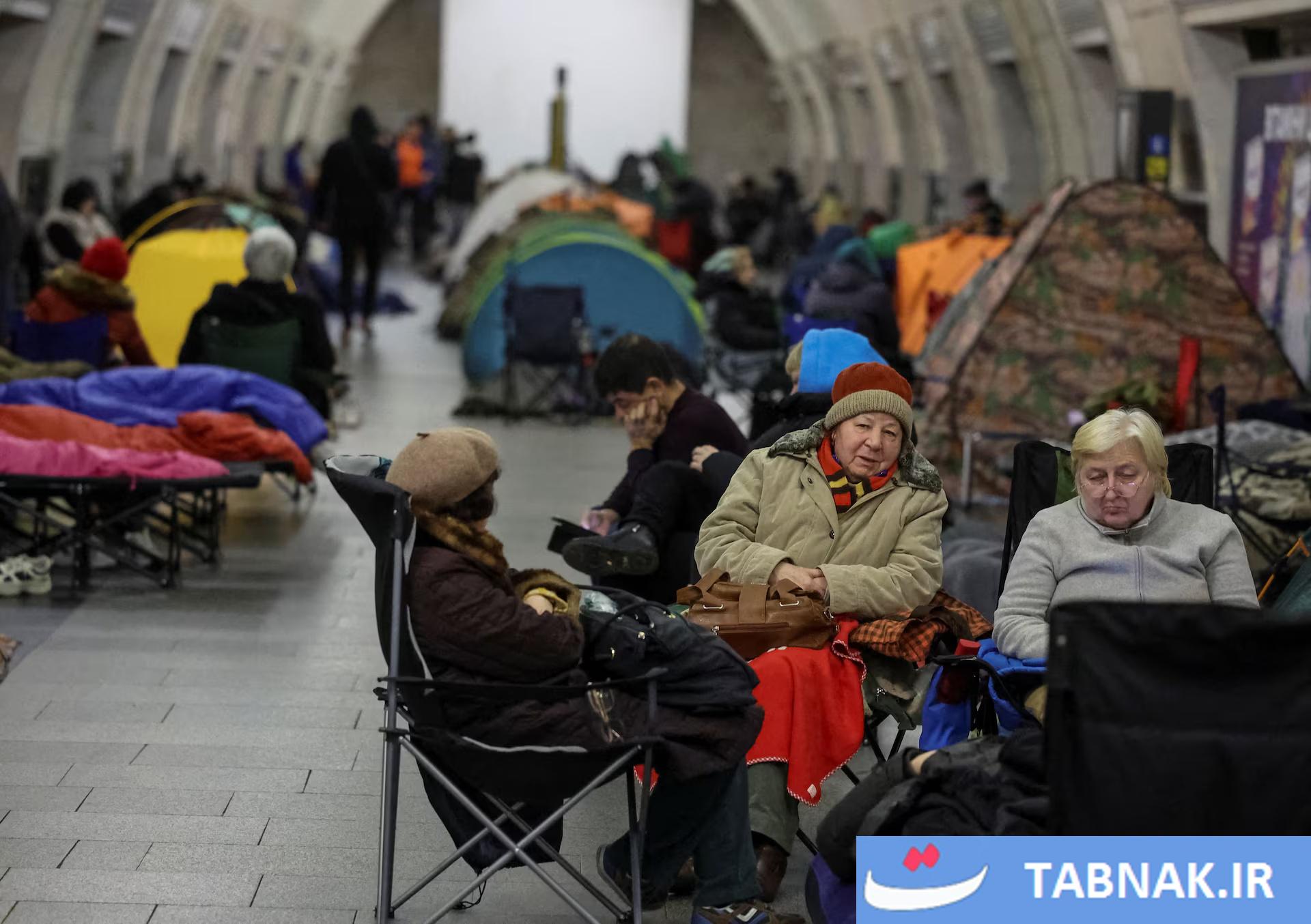 مترو، پناهگاه امن کی‌یف در برابر حملات موشکی