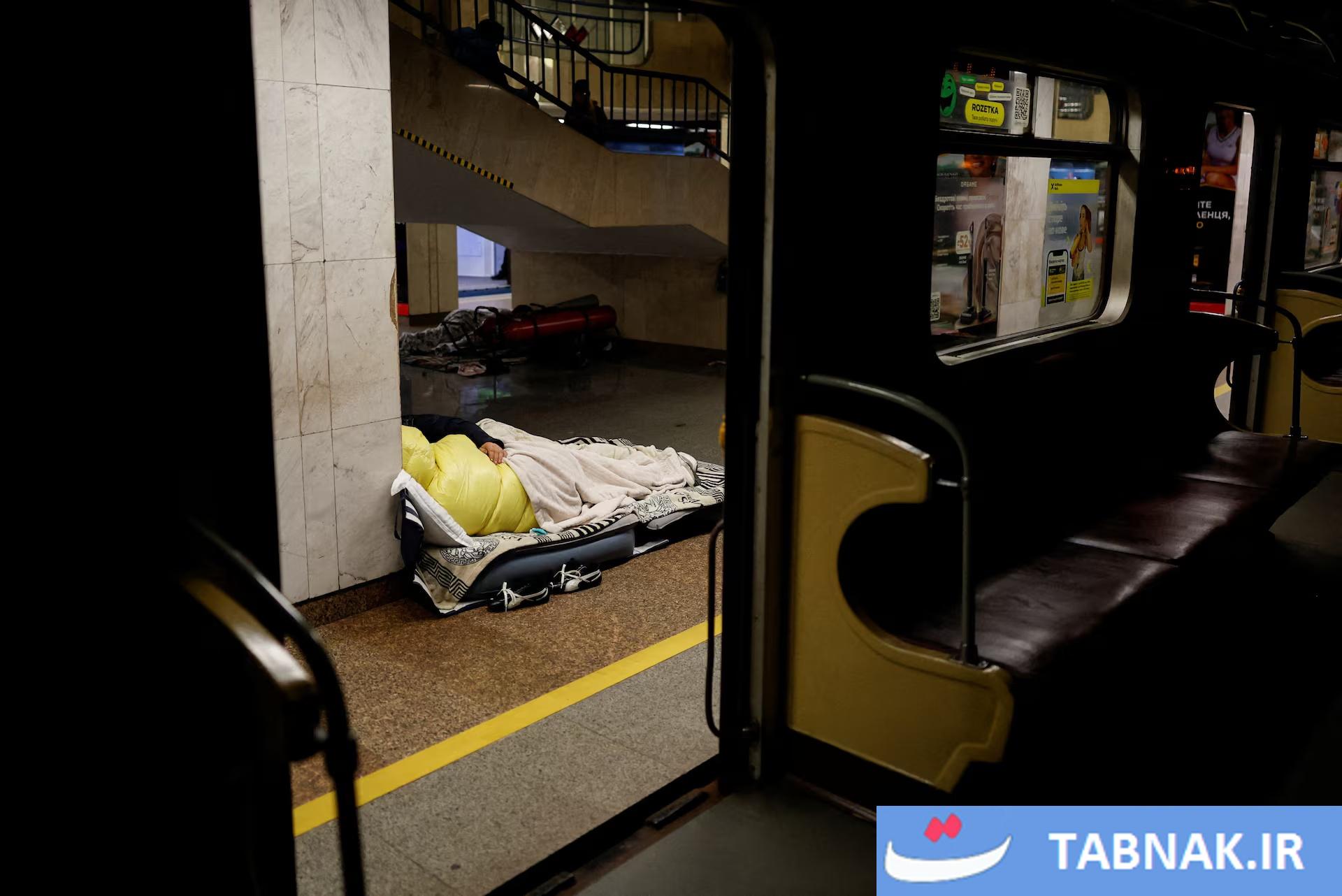 مترو، پناهگاه امن کی‌یف در برابر حملات موشکی