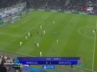 گل اول مارسی به نیوکسل توسط اوبامیانگ