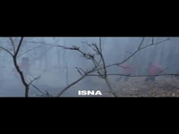 عملیات اطفای حریق جنگل‌های آذربایجان شرقی توسط امدادگران جمعیت هلال‌احمر