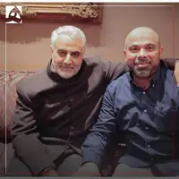   تصویر حاج قاسم سلیمانی و شهید هیثم طباطبایی 