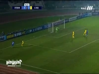 گل اول استقلال به الوصل توسط سعید سحرخیزان