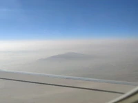 وضعیت وخیم آلودگی هوای تهران از زاویه دید هواپیما!