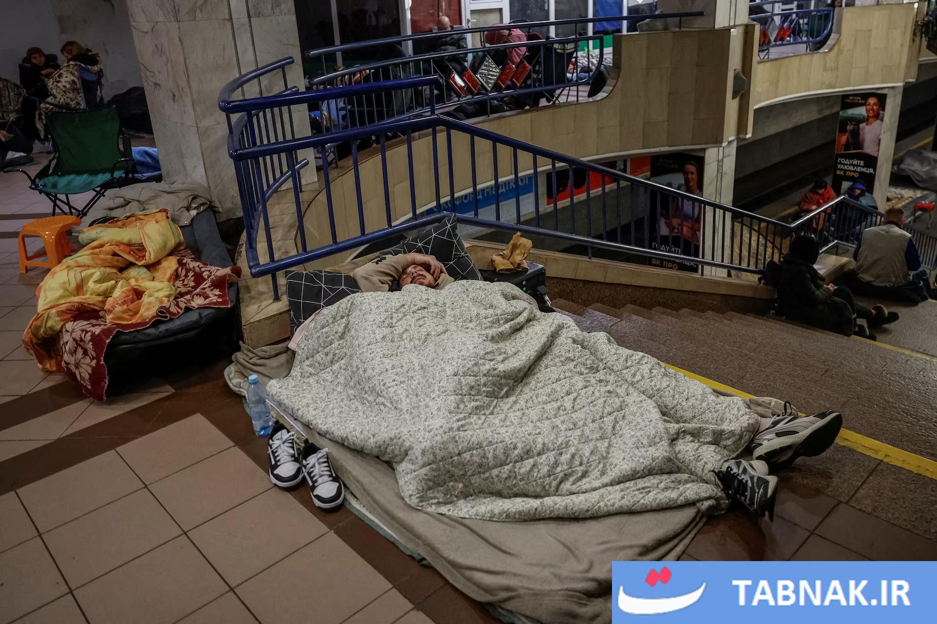 مترو، پناهگاه امن کی‌یف در برابر حملات موشکی