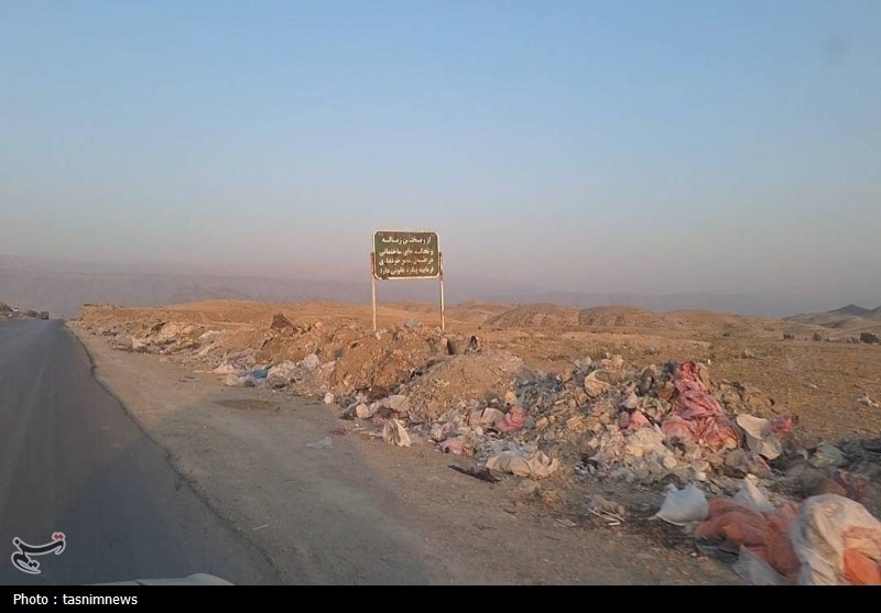 انباشت زباله و نخاله در جاده دهدشت ـ طولیان