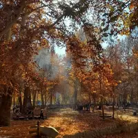  قشنگی های پاییز در باغ وکیل آباد مشهد  