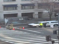 لحظه دستگیری فرد مهاجم در نزدیکی کاخ سفید