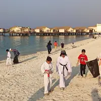 عکس/ سواحل کیش از زباله پاکسازی شد