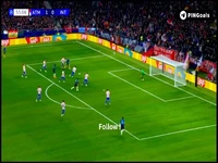 گل اول اینتر توسط زیلینسکی در دقیقه 56