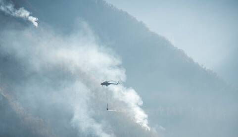 جزئیات عملیات اطفای حریق در جنگلهای الیت هیرکانی