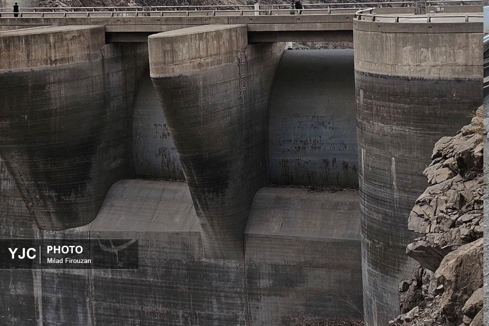 عکس/وضعیت بحرانی سد کرج