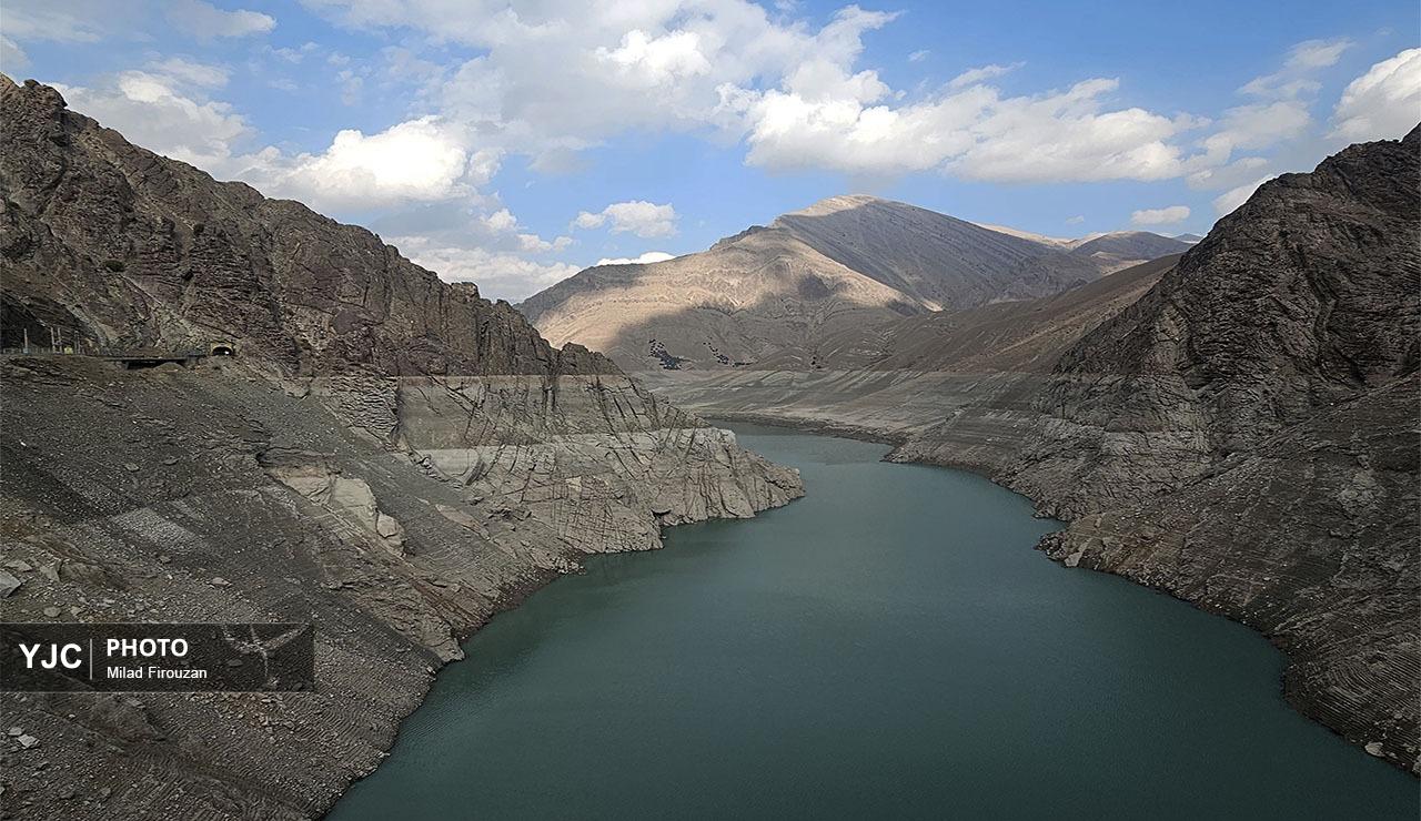 عکس/وضعیت بحرانی سد کرج