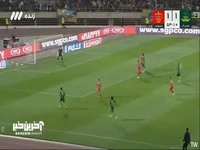 صحنه ای که بازیکنان شمس آذر معتقد به خطای پنالتی بودند اما تایید نشد