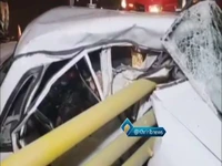 تصادف وحشتناک پراید با گاردریل، 2 کشته و مجروح بر جای گذاشت