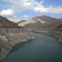 عکس/وضعیت بحرانی سد کرج