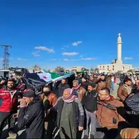 تظاهرات مردم سوریه علیه اسرائیل؛ تیراندازی صهیونیست‌ها به سمت مردم