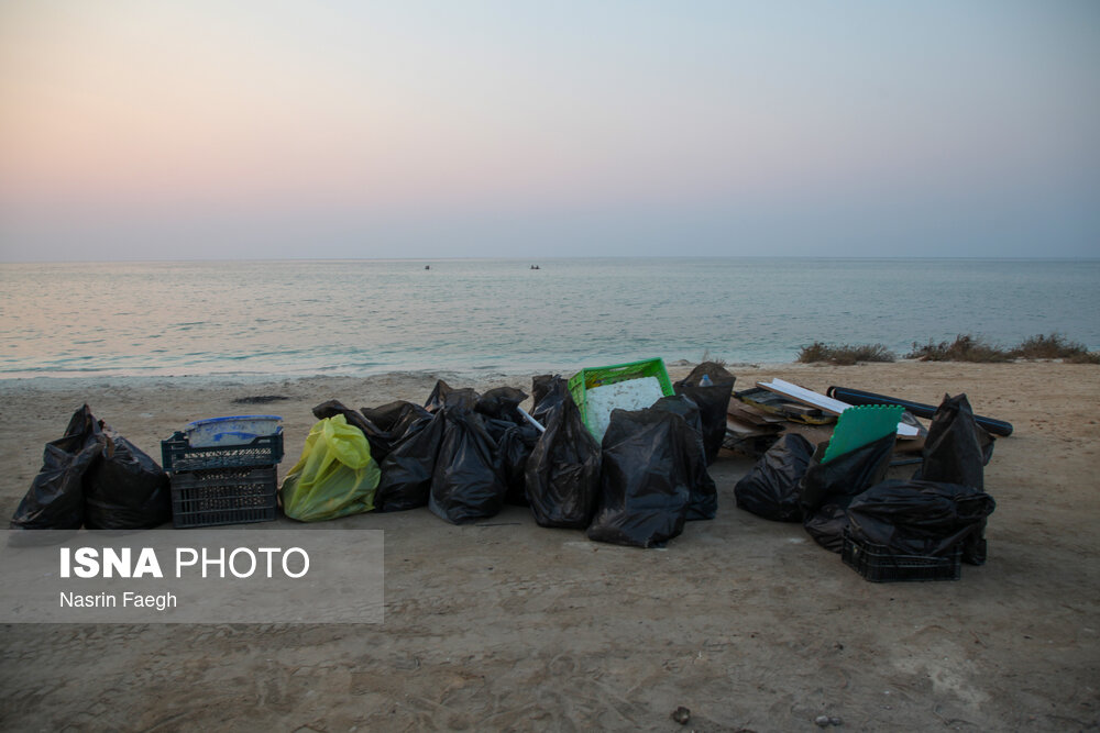 پاکسازی سواحل کیش