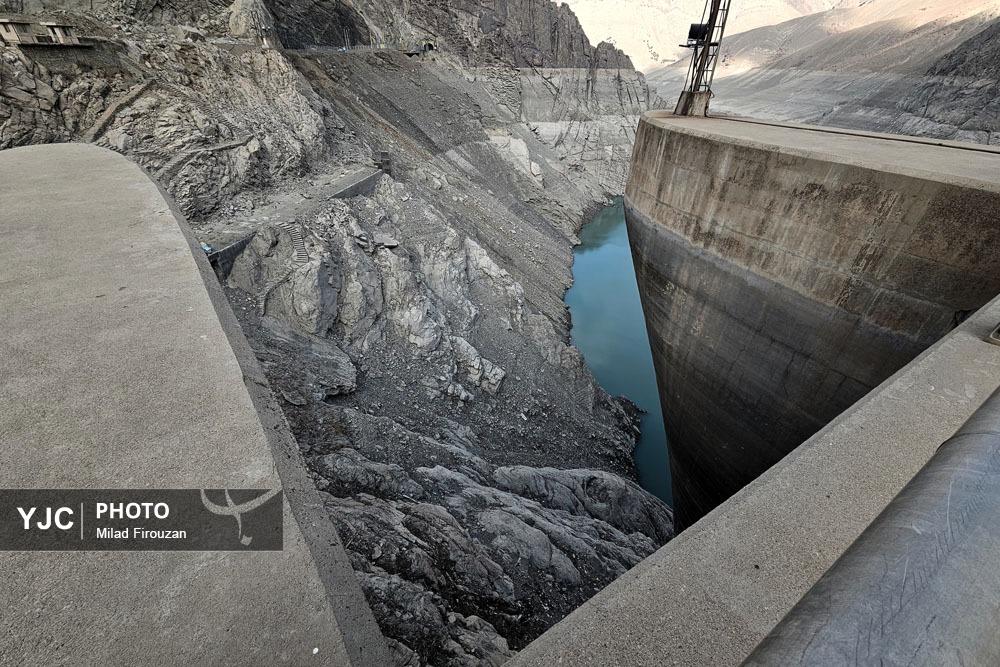 عکس/وضعیت بحرانی سد کرج