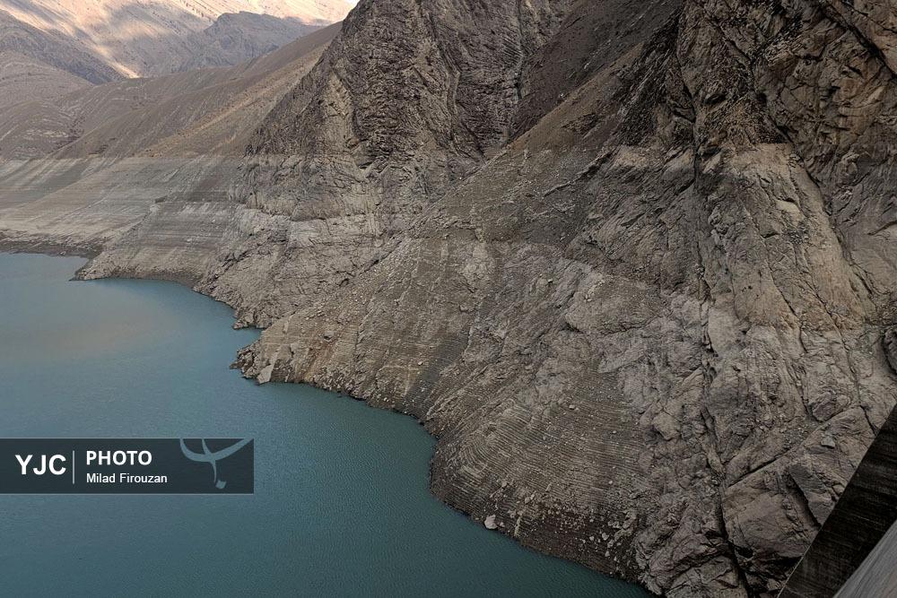 عکس/وضعیت بحرانی سد کرج