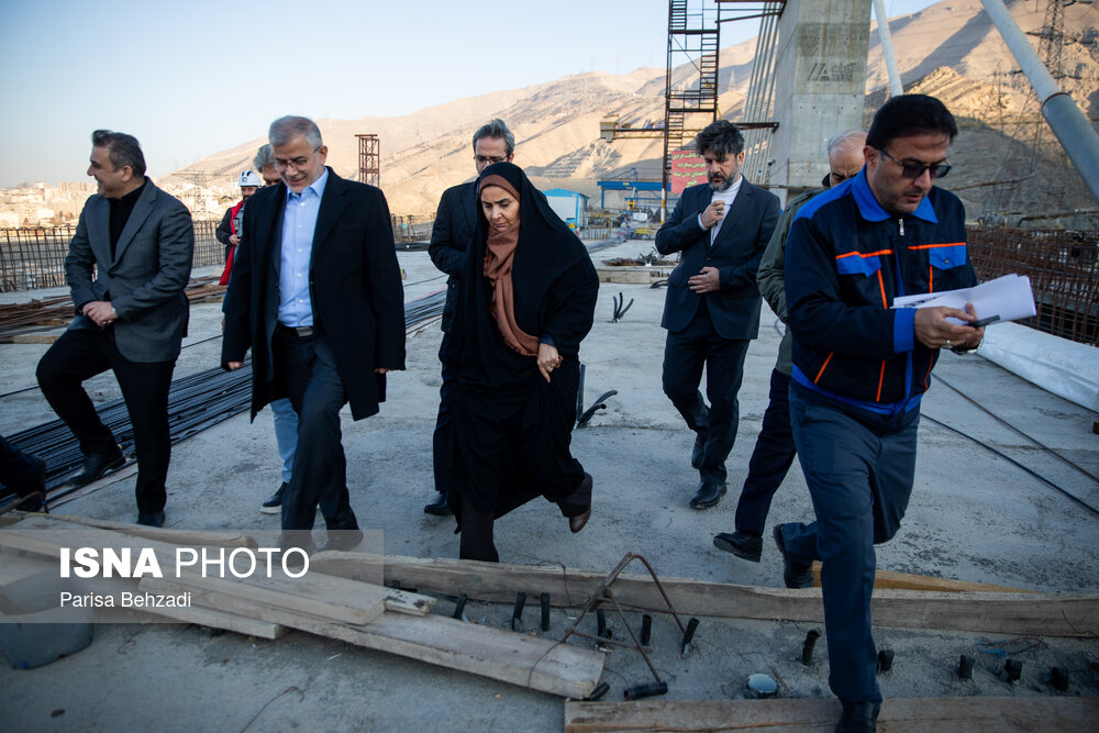 عکس/ بازدید وزیر راه و شهرسازی از کنارگذر آزادراه شمالی کرج