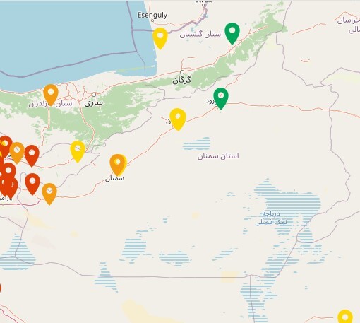 وضعیت ناسالم هوا در ۳ شهر استان سمنان