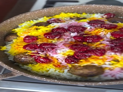 آلبالو پلو مجلسی