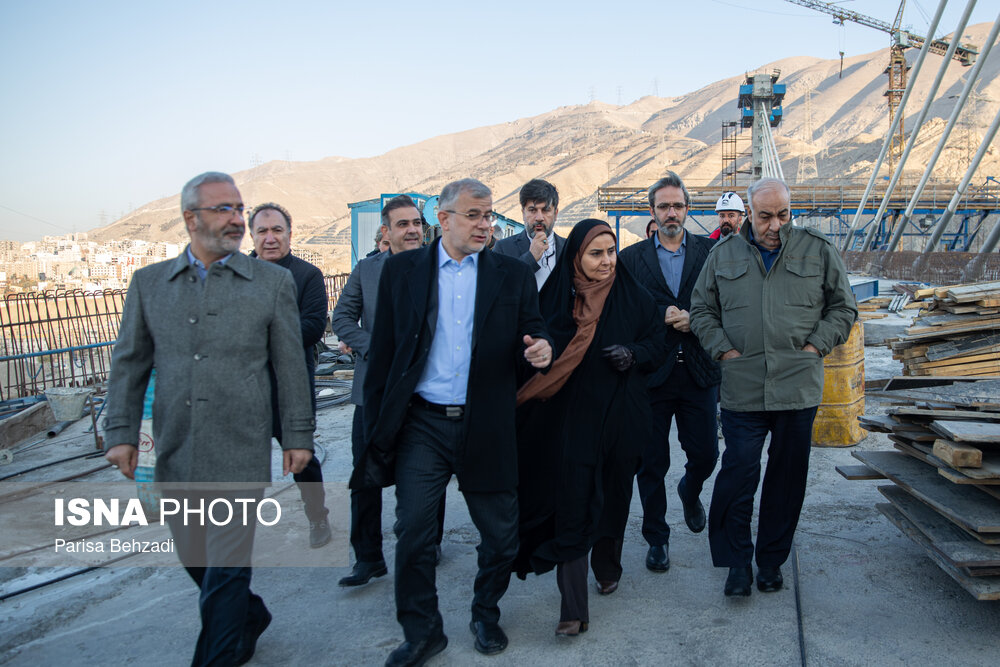 عکس/ بازدید وزیر راه و شهرسازی از کنارگذر آزادراه شمالی کرج