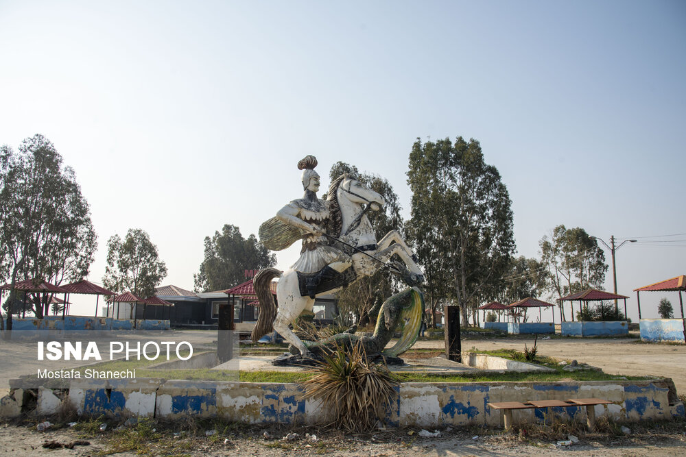 عکس/ آخرین نفسهای بزرگترین خلیج خزر