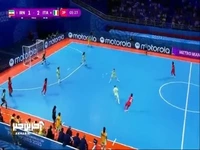 گل سوم فوتسال زنان ایتالیا به ایران