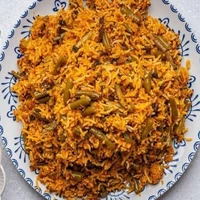 لوبیا پلو با دستورالعمل خاص! 