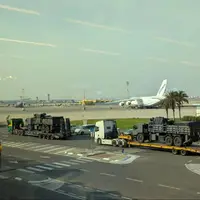 فرود هواپیمای حامل تسلیحات آمریکایی در فرودگاه تل‌آویو