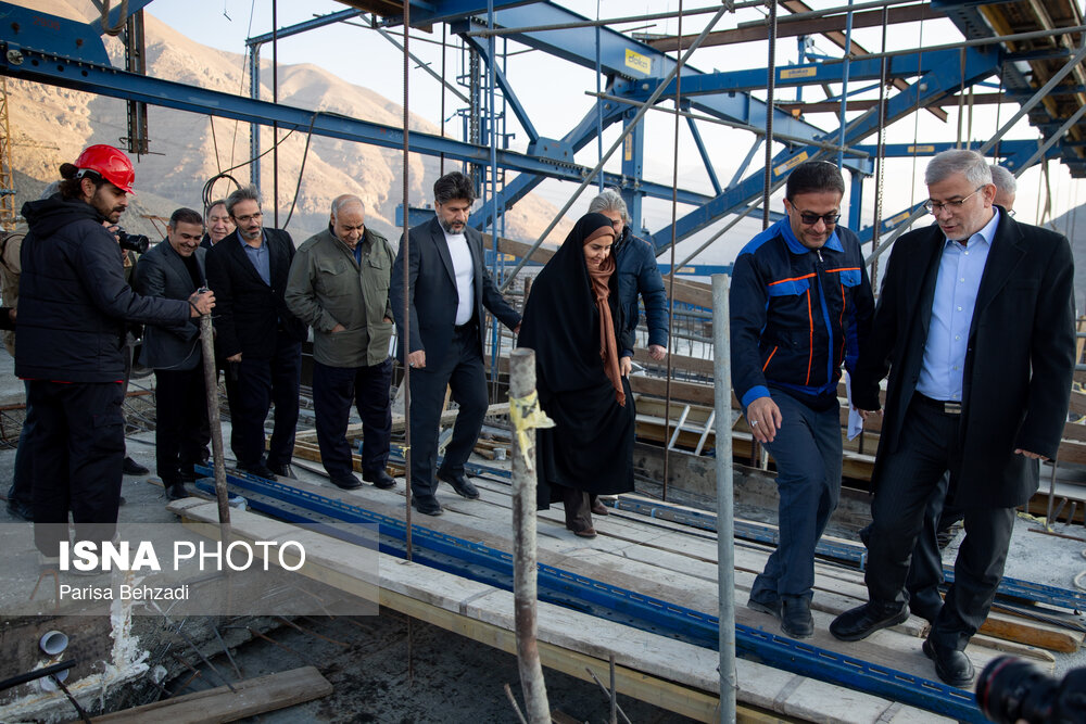 عکس/ بازدید وزیر راه و شهرسازی از کنارگذر آزادراه شمالی کرج