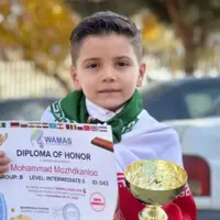 یک دانش آموز چنارانی سوپر قهرمان چرتکه جهان شد