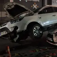 عکس/ تصادف عجیب در زیرگذر حرم مطهر رضوی