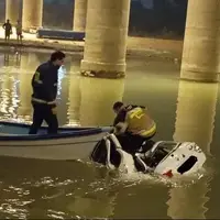 سقوط مرگبار کوئیک در رودخانه کارون اهواز