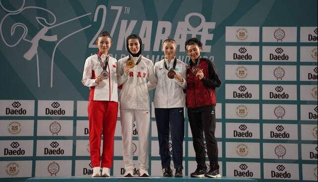 اتفاق تاریخی برای کاراته بانوان ایران؛ آتوسا گلشادنژاد قهرمان جهان شد