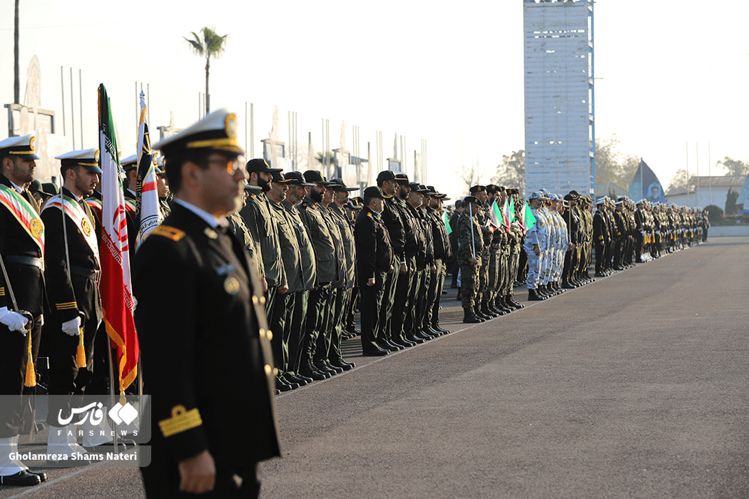 صبحگاه مشترک نیروهای مسلح در نوشهر