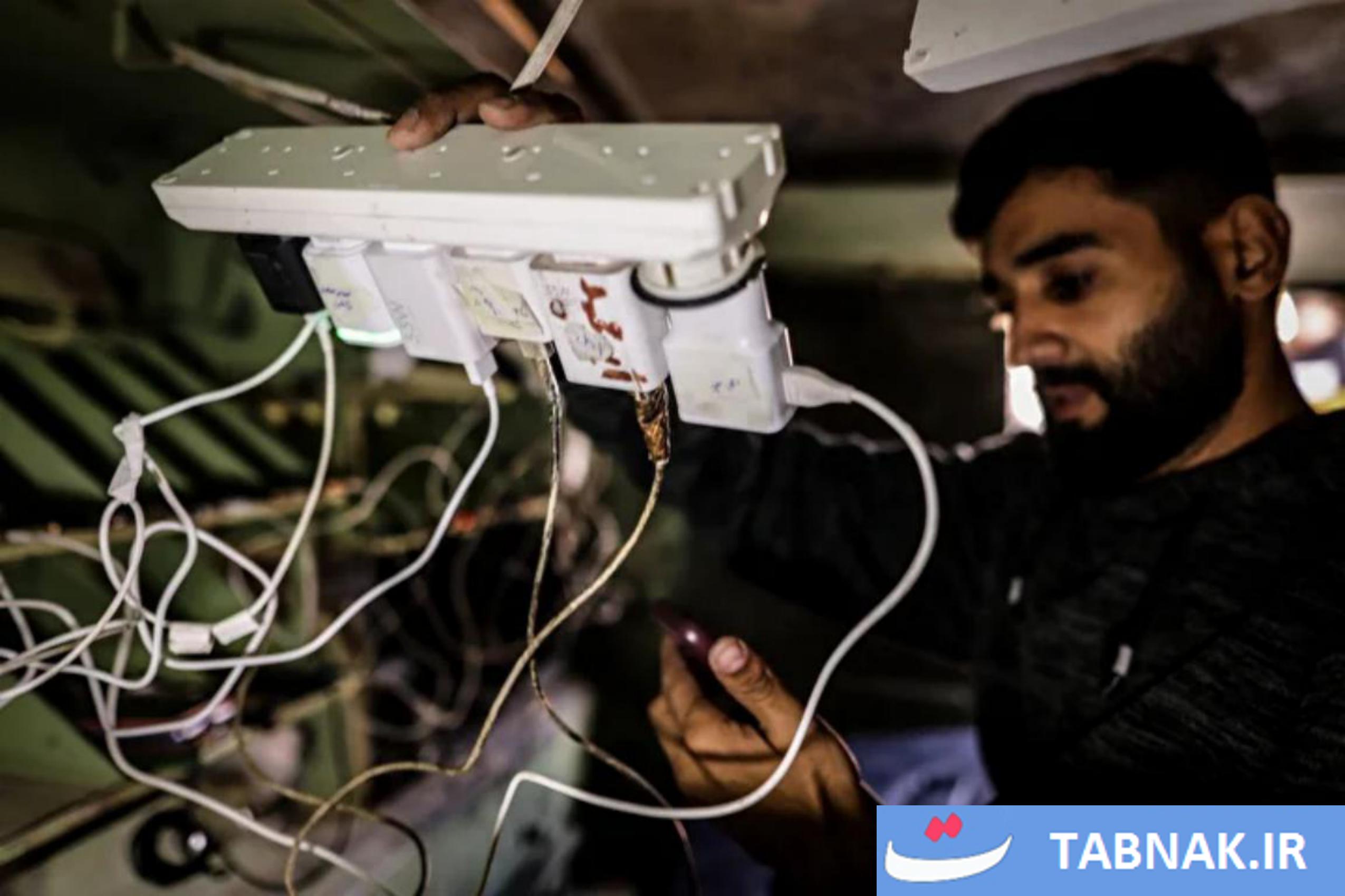 تبدیل تانک به ایستگاه شارژ در غزه